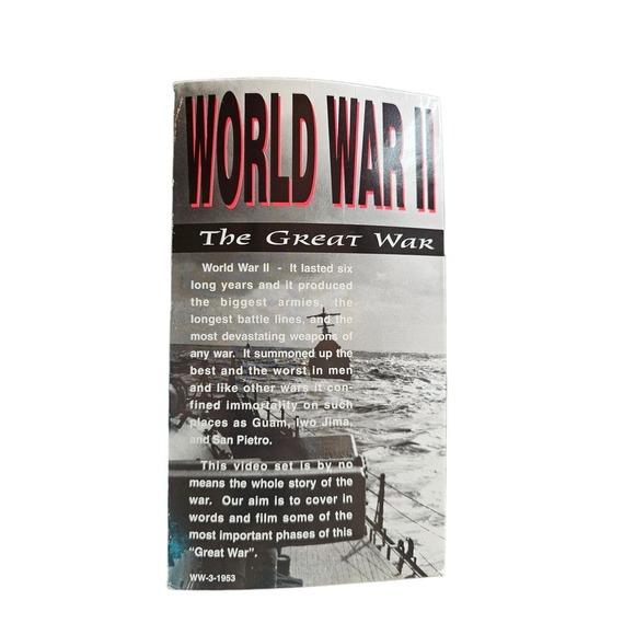 World War 2: The Great War Collection VHS Tapes Box Set Military- 10 tapes! - Picture 4 of 5